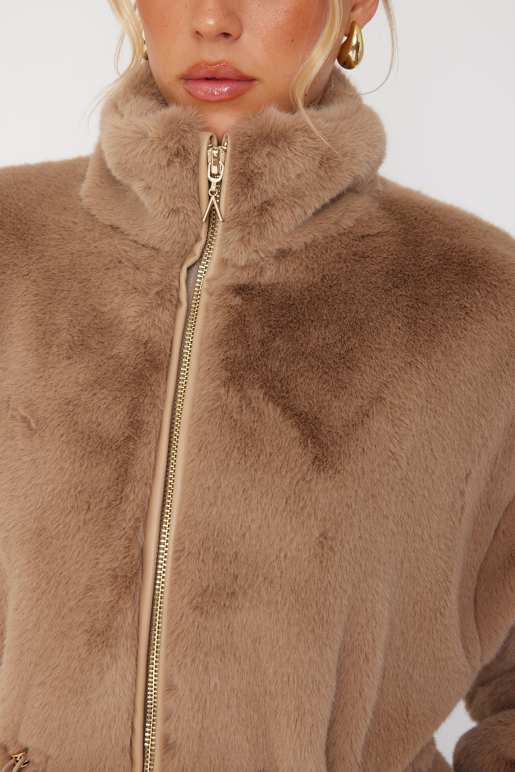 RAFFERTY Faux Jacket Hazelnut