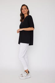 NIX V-Neck T-Shirt Black