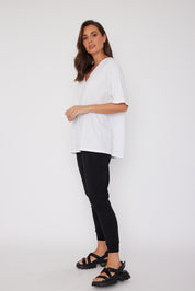 NIX V-Neck T-Shirt White