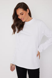 RUBY Long Sleeve Top White
