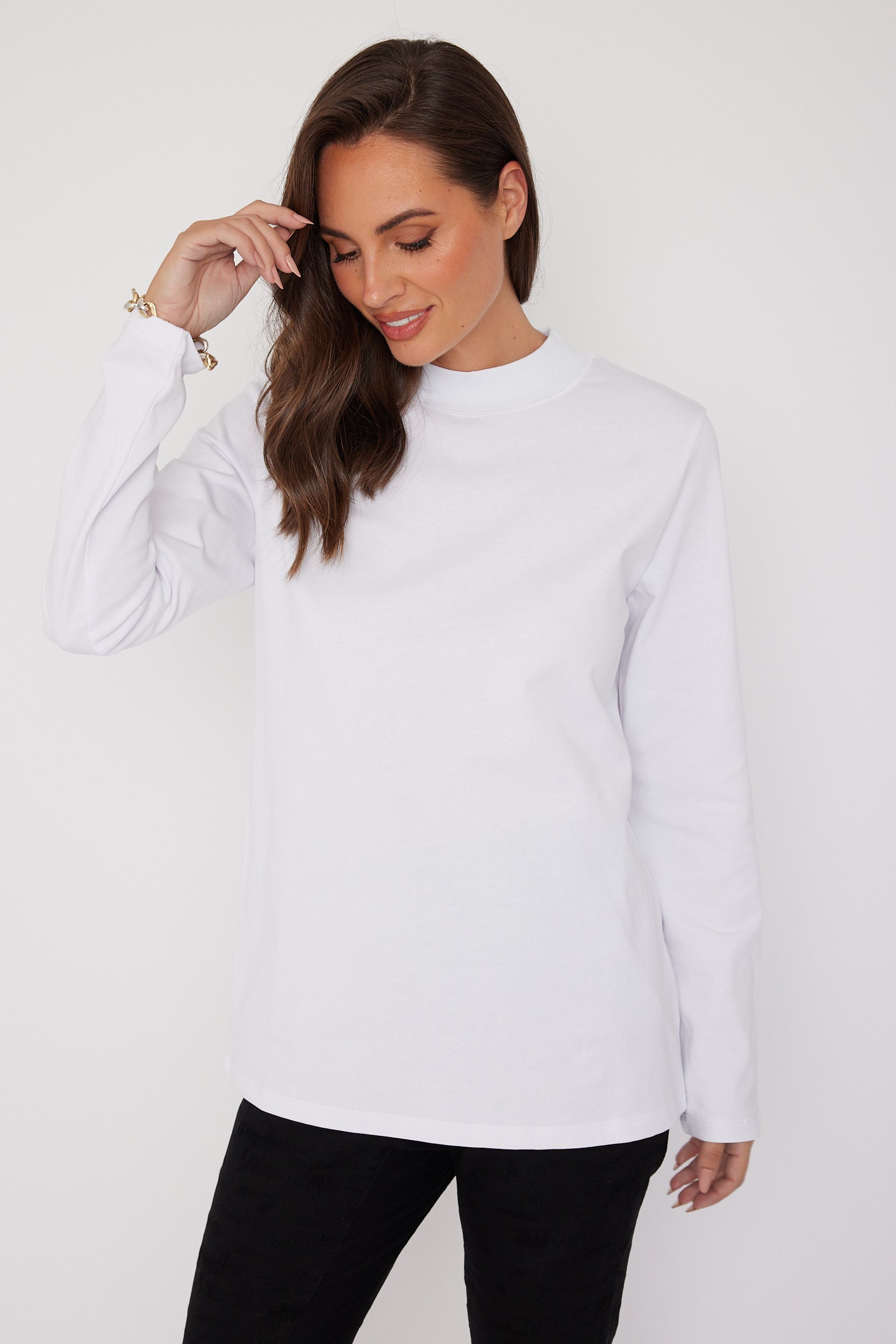 RUBY Long Sleeve Top White