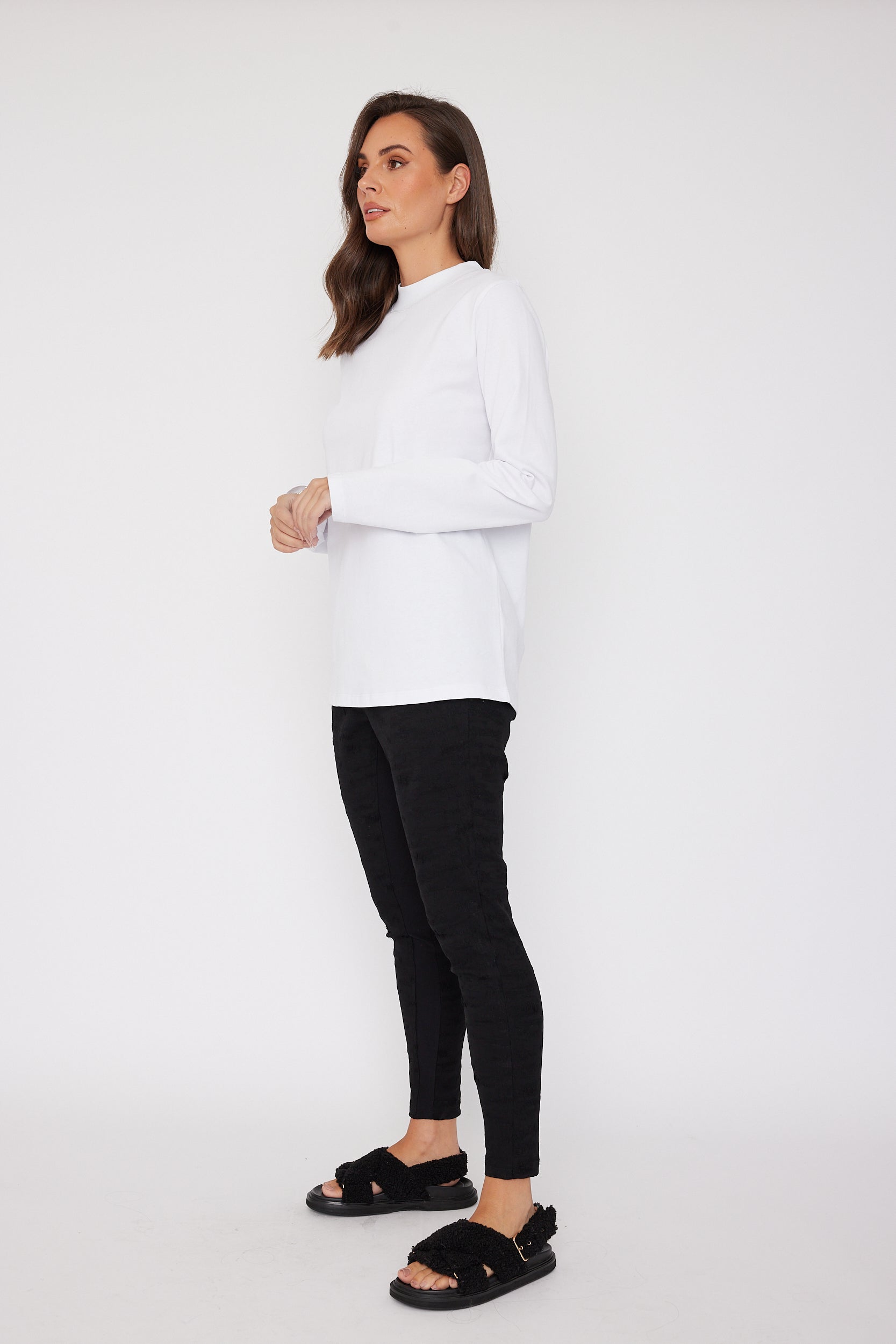 RUBY Long Sleeve Top White