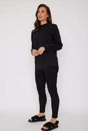 RUBY Long Sleeve Top Black