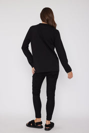 RUBY Long Sleeve Top Black