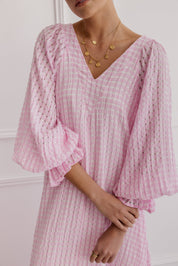 MADERO Dress Chequer Pink