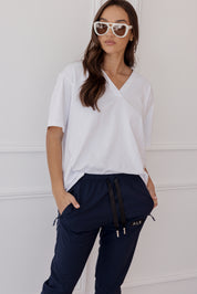 NIX V-Neck T-Shirt White
