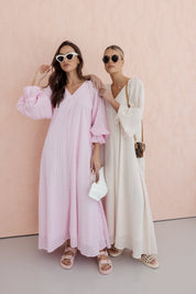 MADERO Dress Chequer Pink