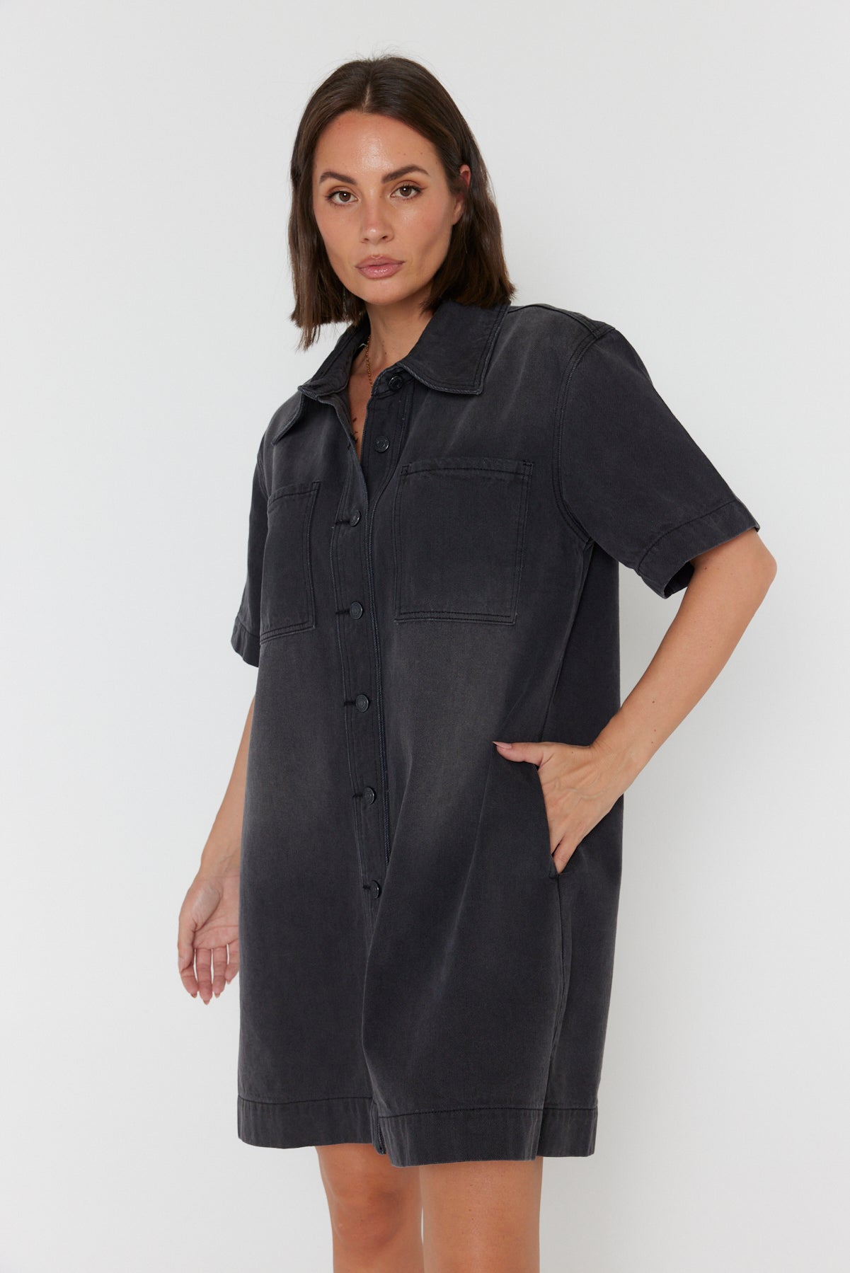 MILANO Dress Black Denim