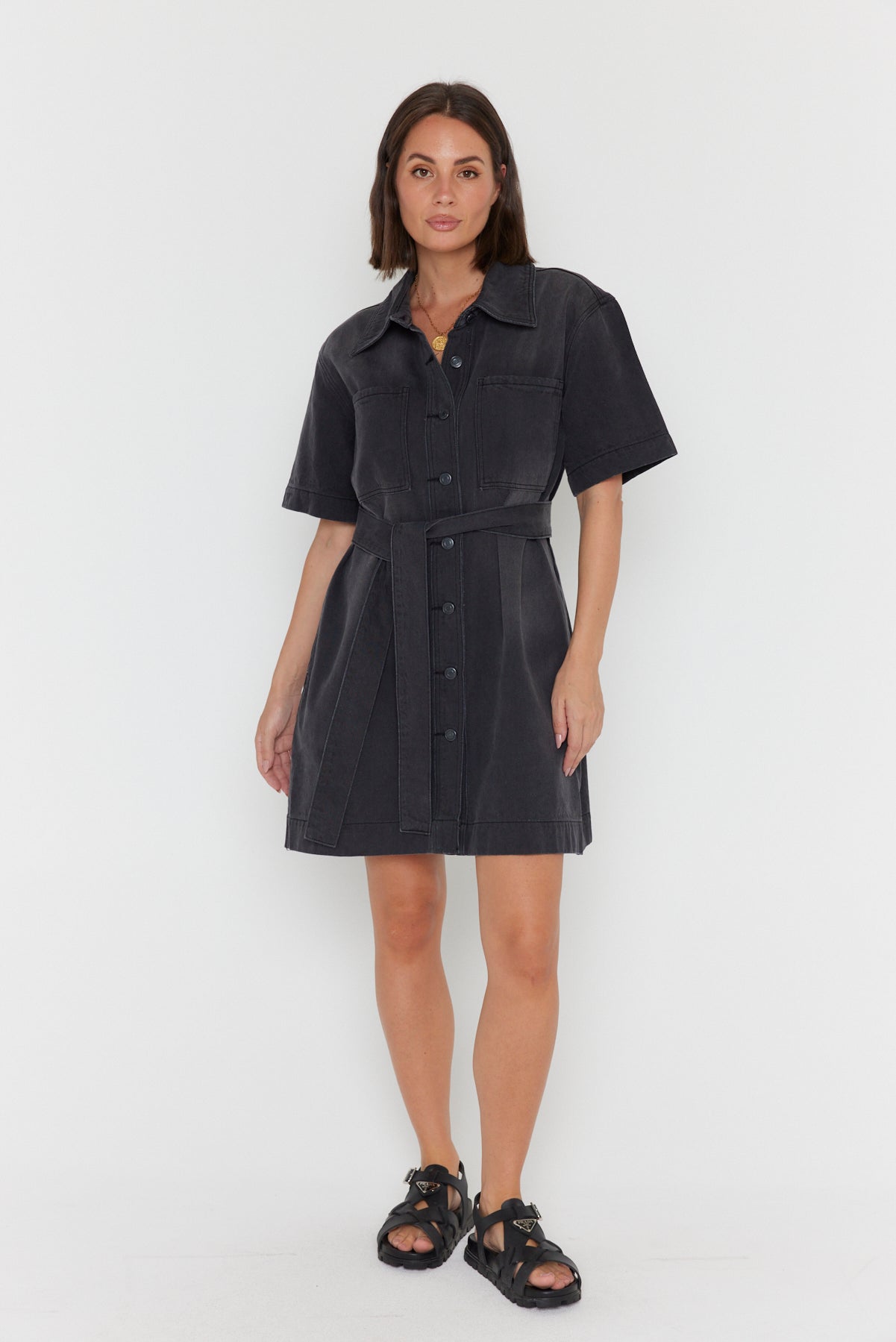 MILANO Dress Black Denim