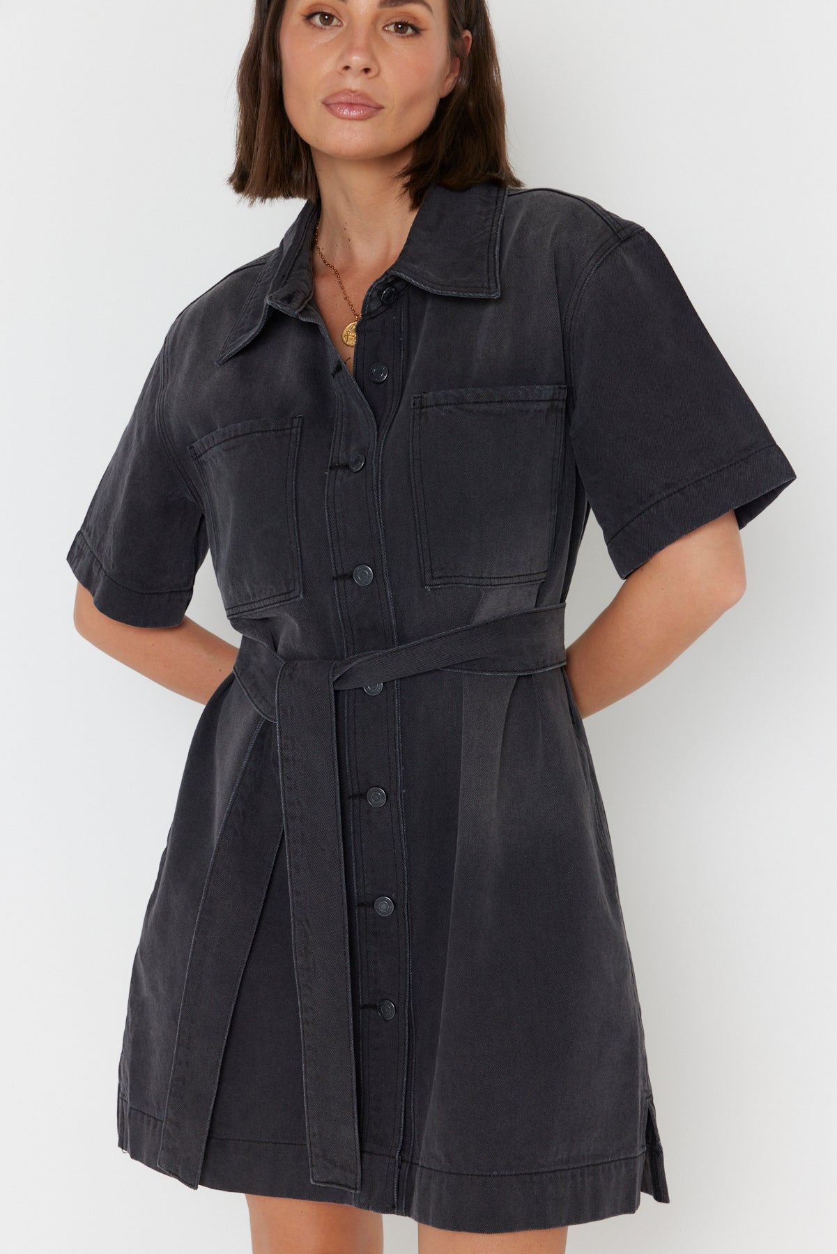 MILANO Dress Black Denim
