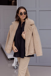JETTY Faux Jacket Beige