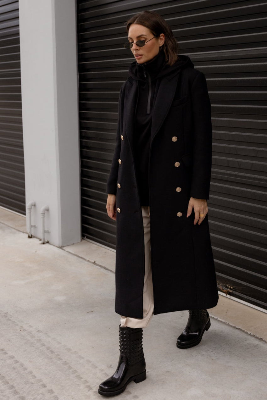 RUSSIAN Coat Black