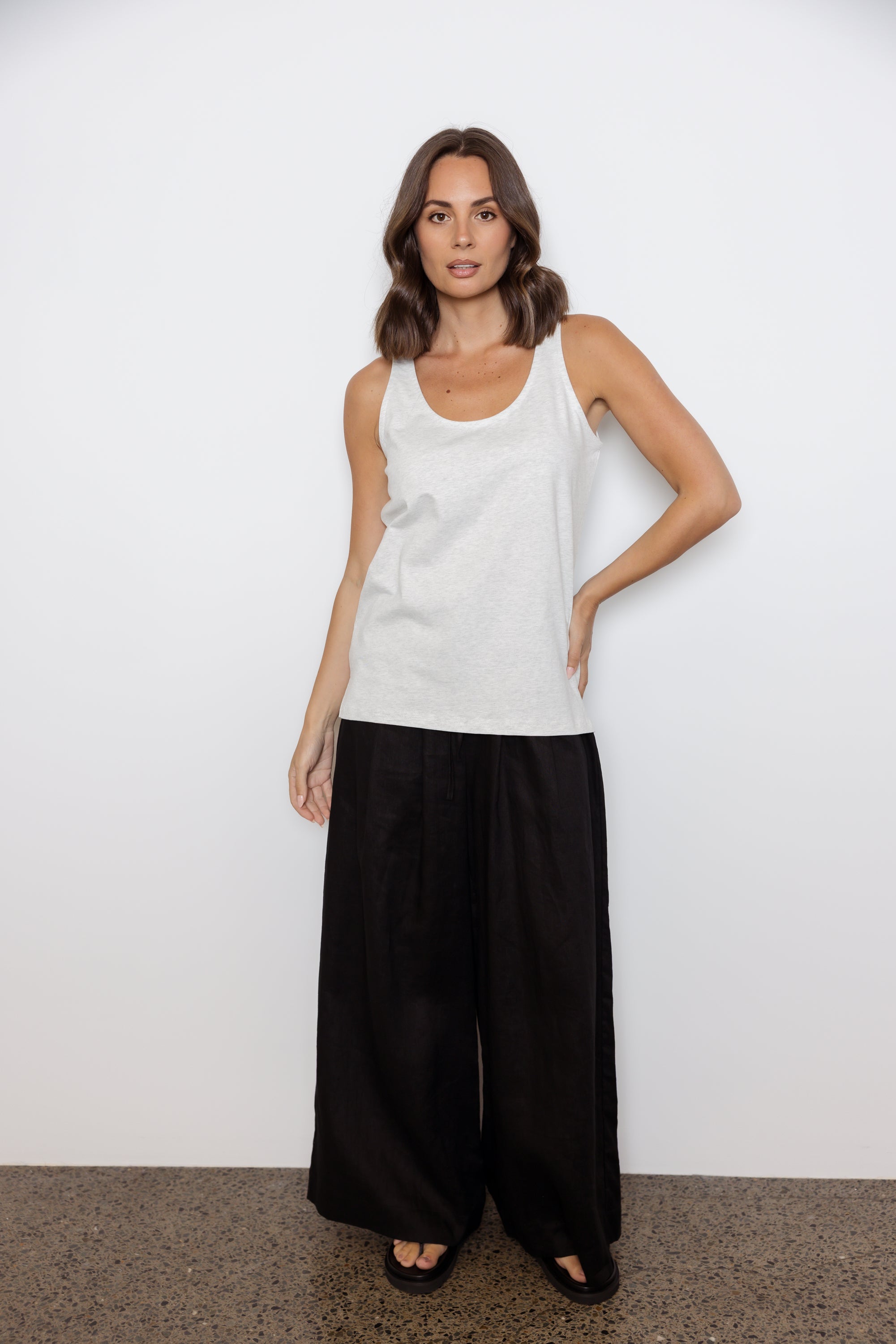 CAMSON Singlet Grey Marle