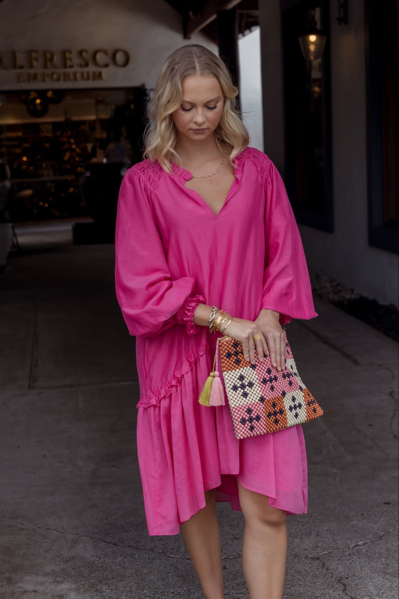 TOMMY Dress Hot Pink