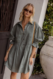 BERKEN Dress Dusty Green