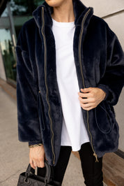 RAFFERTY Faux Jacket Navy