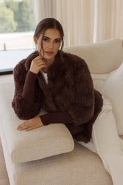 TETTO Faux Jacket Chocolate