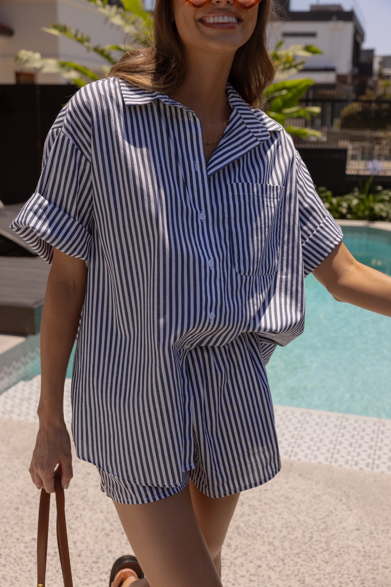 ROGUE Shirt Navy Stripe