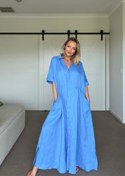 MAKILA Dress Cornflour Blue
