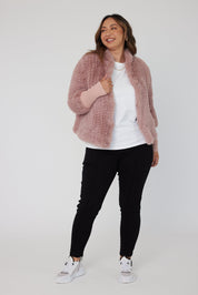 TETTO Faux Jacket Smokey Plum