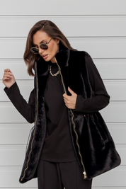 DUKE Faux Vest Black