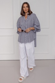DANILL Blouse Black Stripe