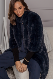 SUTTI Faux Jacket Navy