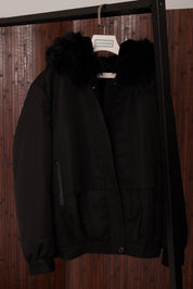 LENNOX Faux Jacket Black