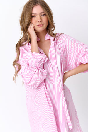 LYCIUM Dress Pink Stripe