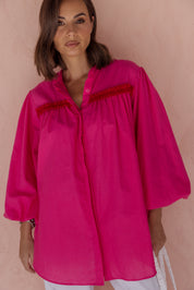 VICTOR Blouse Hot Pink