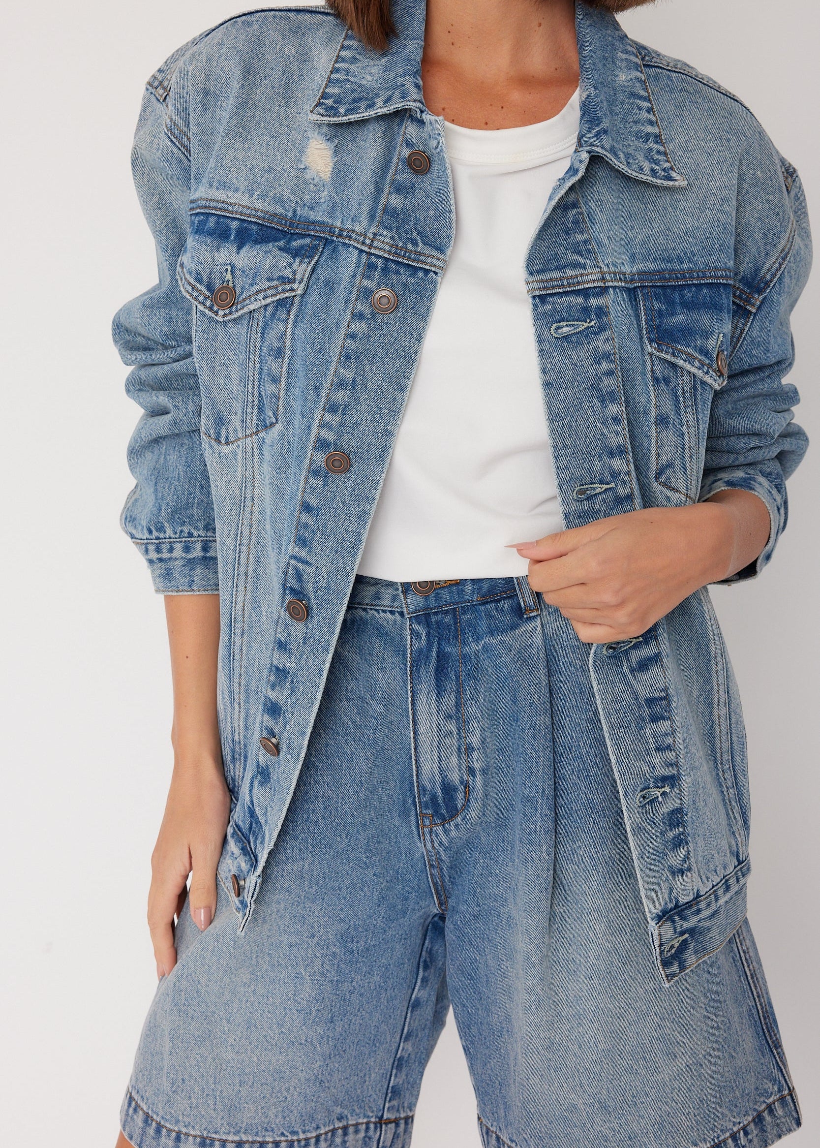 HARVEY Shorts Black Denim