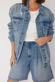 SUTTON Jacket Blue Denim