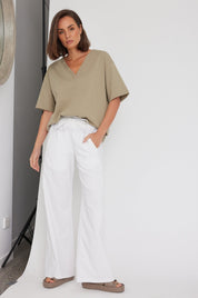 ARDEN Pants White (Petite)