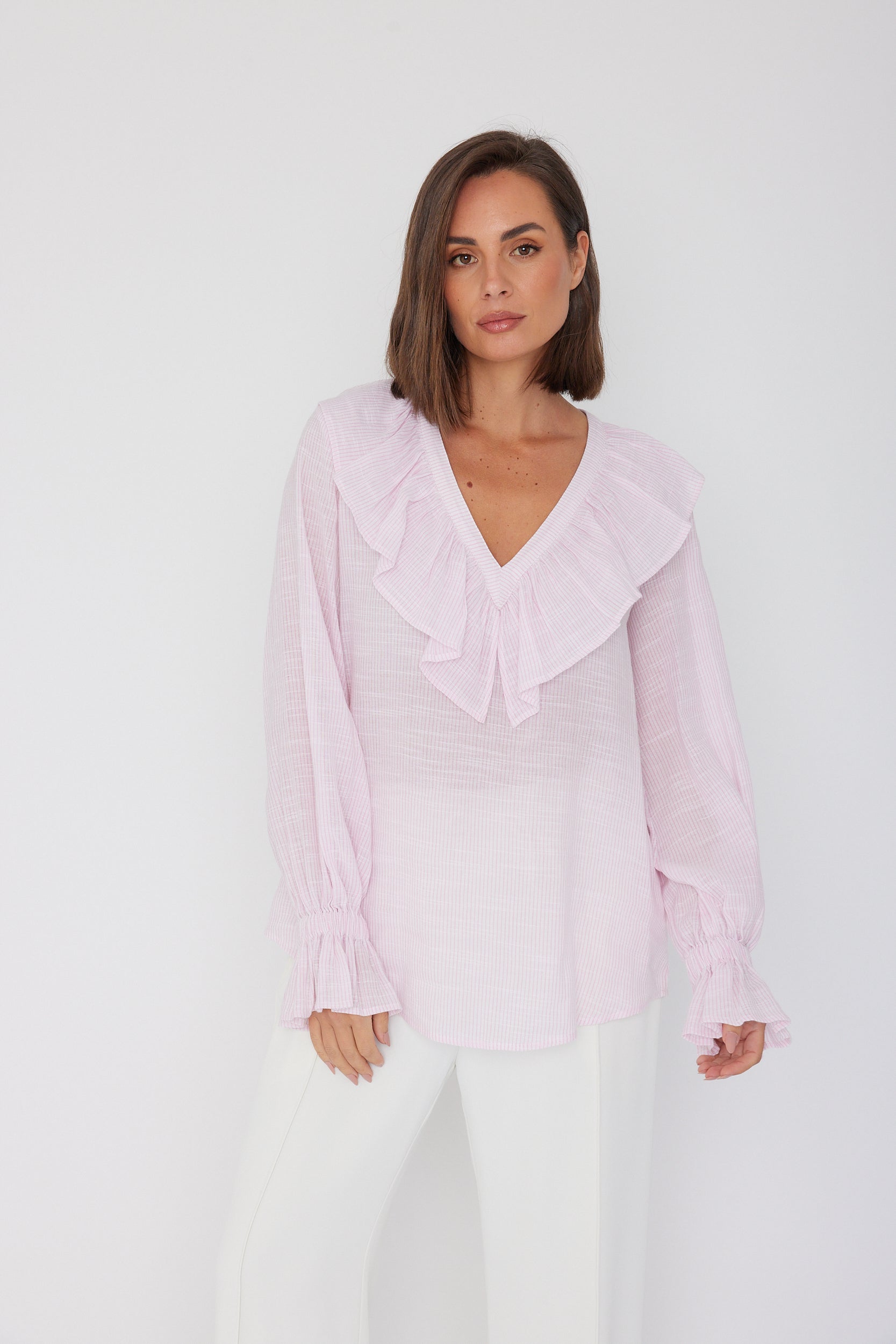 BILLY Blouse Pink Stripe