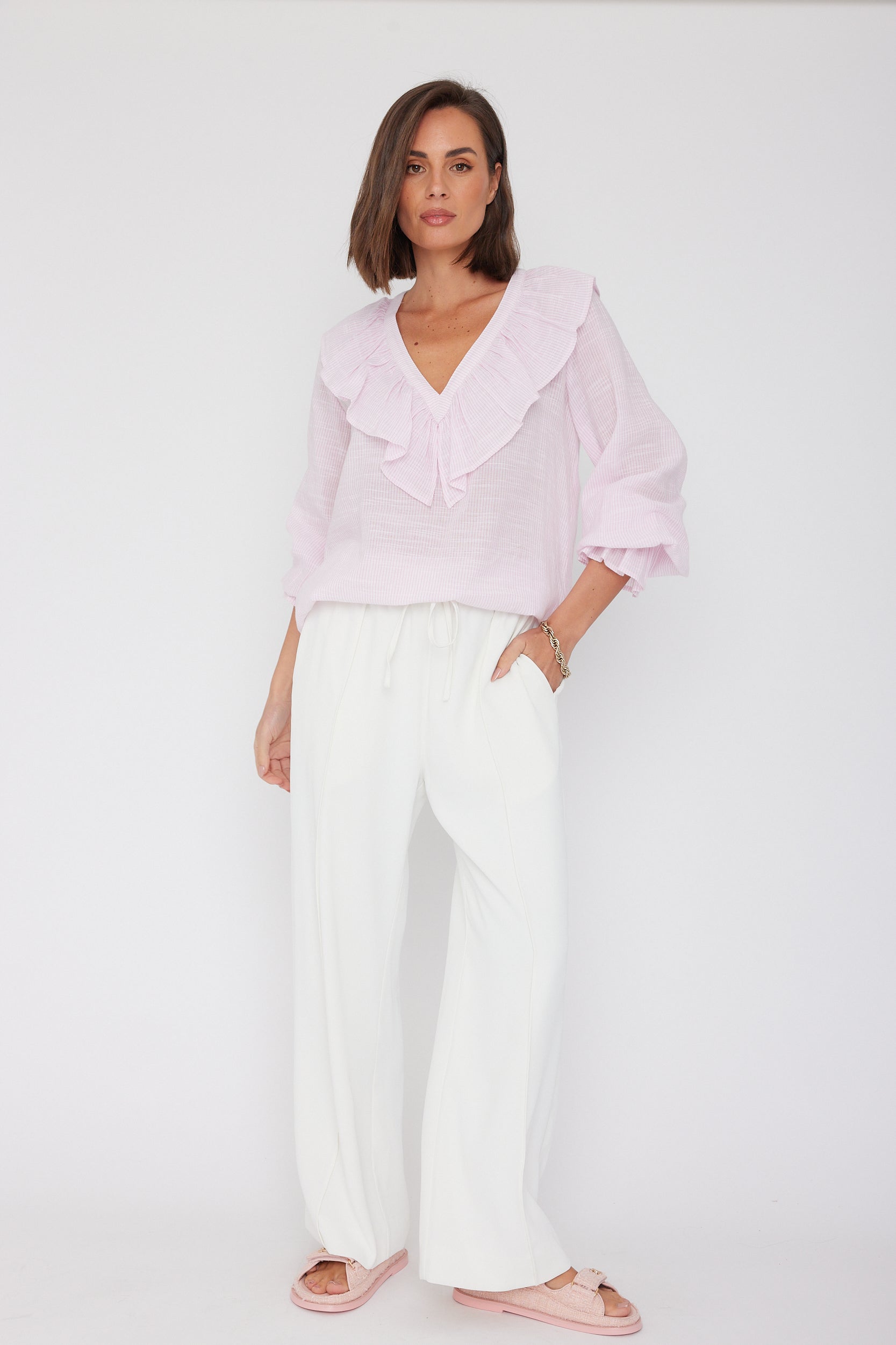 BILLY Blouse Pink Stripe