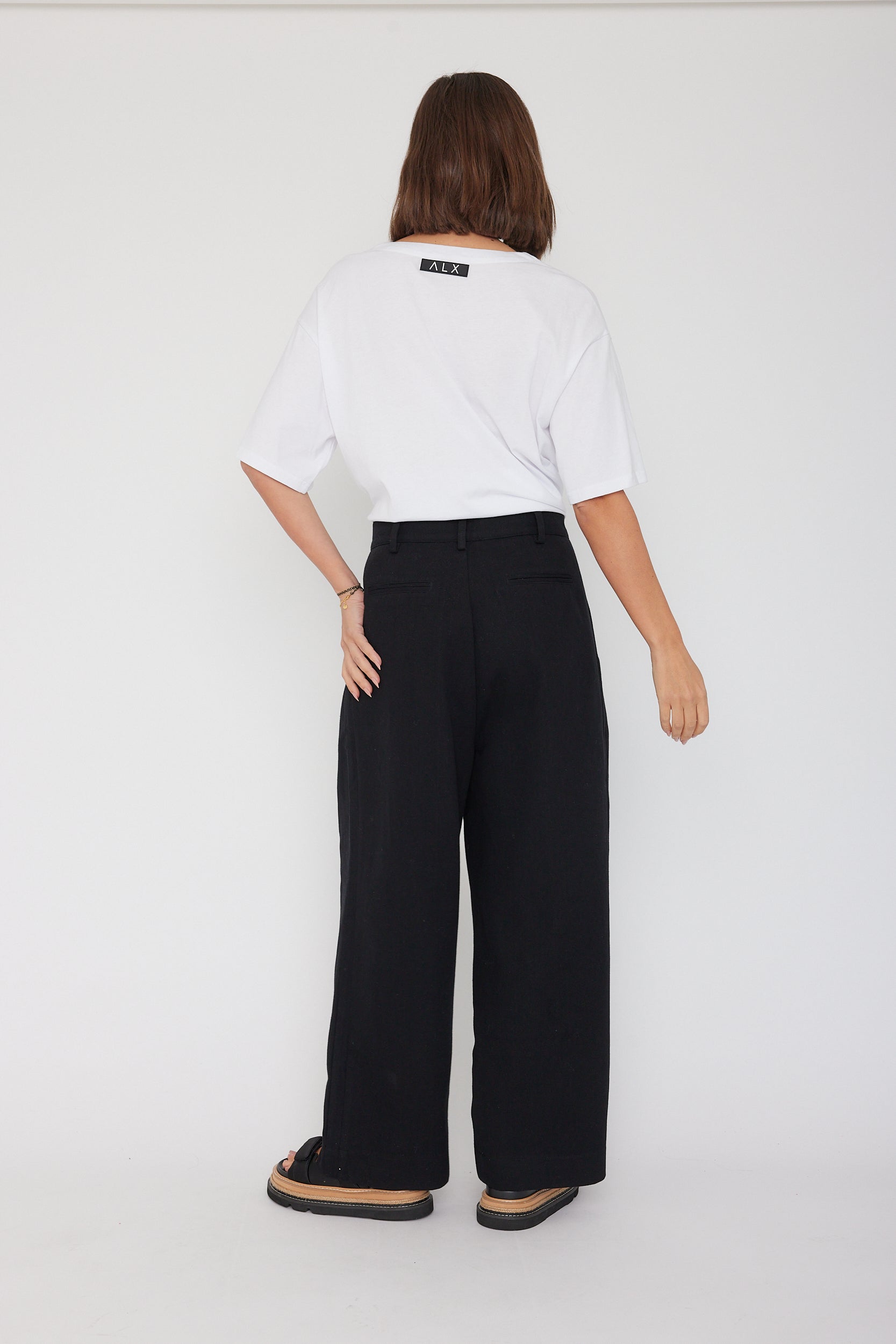 HARBOUR Pants Black – A L E X A N D R A