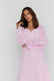 MADERO Dress Pink Chequer