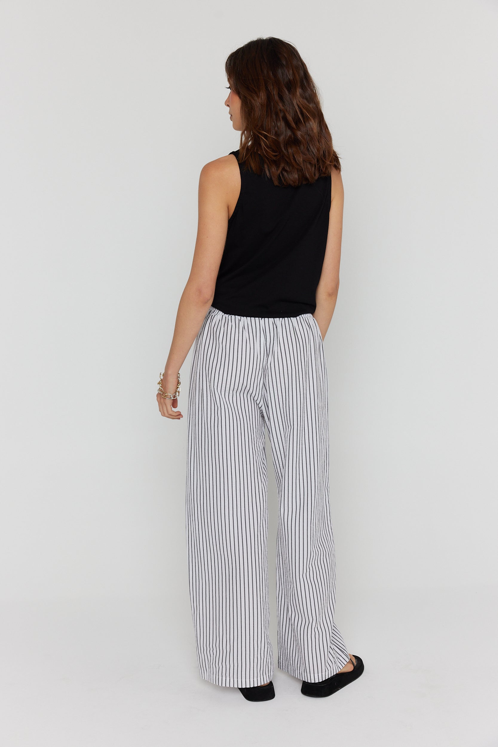 SPLINTA Pants White Stripe