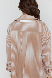 MARCO Shirt Beige Stripe