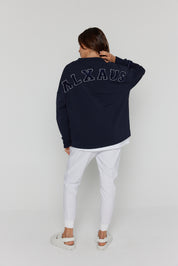 BOUNTY Long Sleeve Top Navy