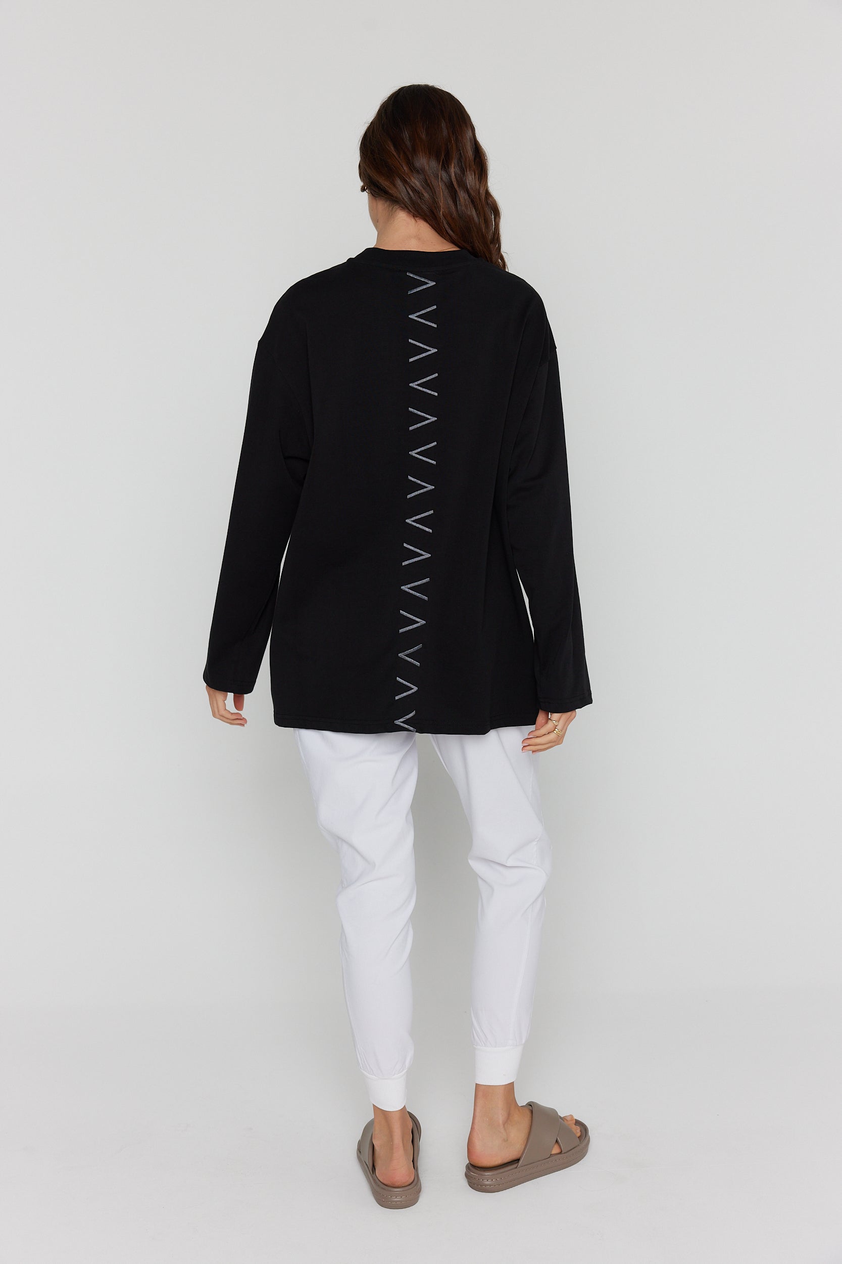 SANDERS Long Sleeve Top Black