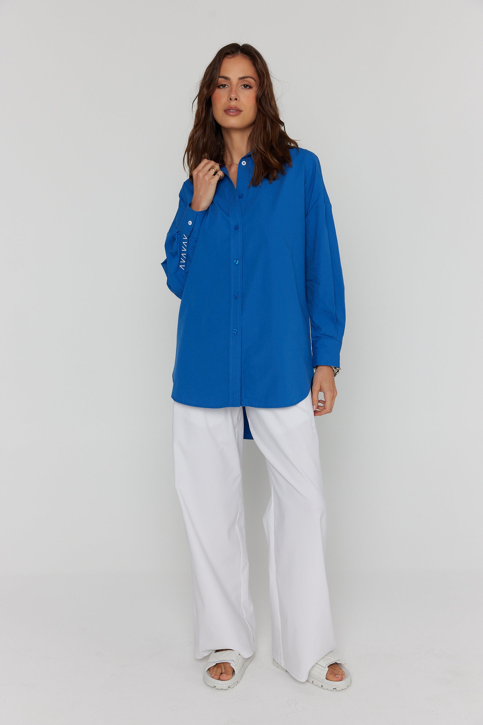 BURDOCK Shirt Electric Blue