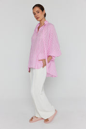 DANILL Blouse Chequer Pink