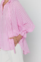 DANILL Blouse Chequer Pink