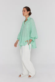 DANILL Blouse Chequer Green
