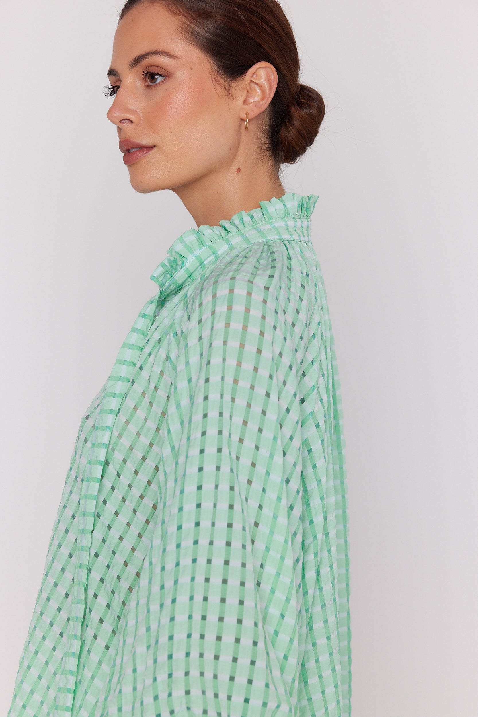 DANILL Blouse Chequer Green