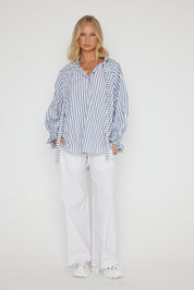 DANILL Blouse Grey Stripe