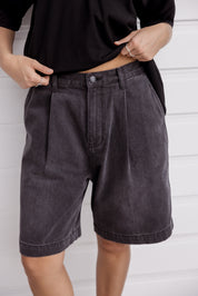 HARVEY Shorts Black Denim