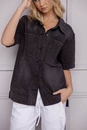 BECKHAM Shirt Black Denim