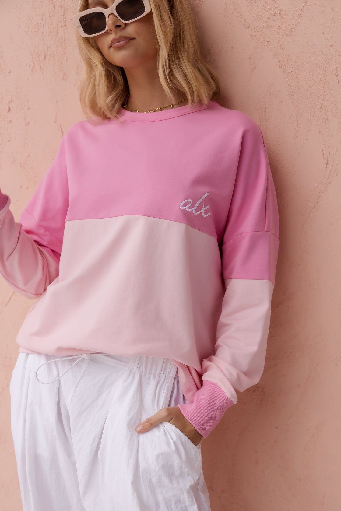 SIA Long Sleeve Top Pink/Pink